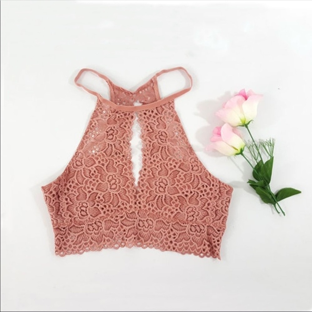 Lace Bralette in Pink